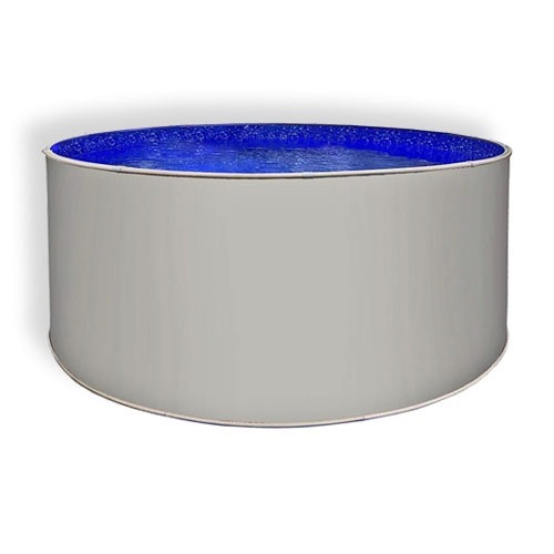 Круглый бассейн ЛАГУНА 2 х 1,25 м (сигнальный белый RAL 9003), чаша 0,4мм